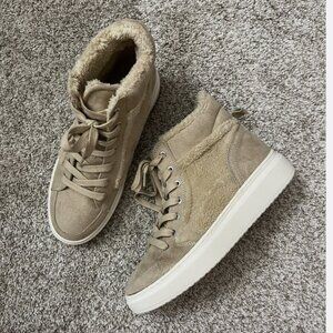 Marc Fisher Sherpa Faux Fur Lining Fellow High Top Sneakers